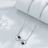 Collana con Catena di Amore Infinito e Zirconia