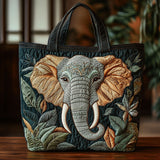 Borsa in Tessuto Trapuntata Elefante della Foresta