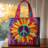 Borsa in Tessuto Trapuntata Girasole dal Calore Dorato