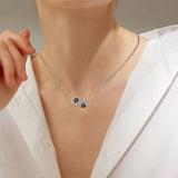 Collana con Pendente a Forma di Zampa di Cane Amore Infinito con Zirconia