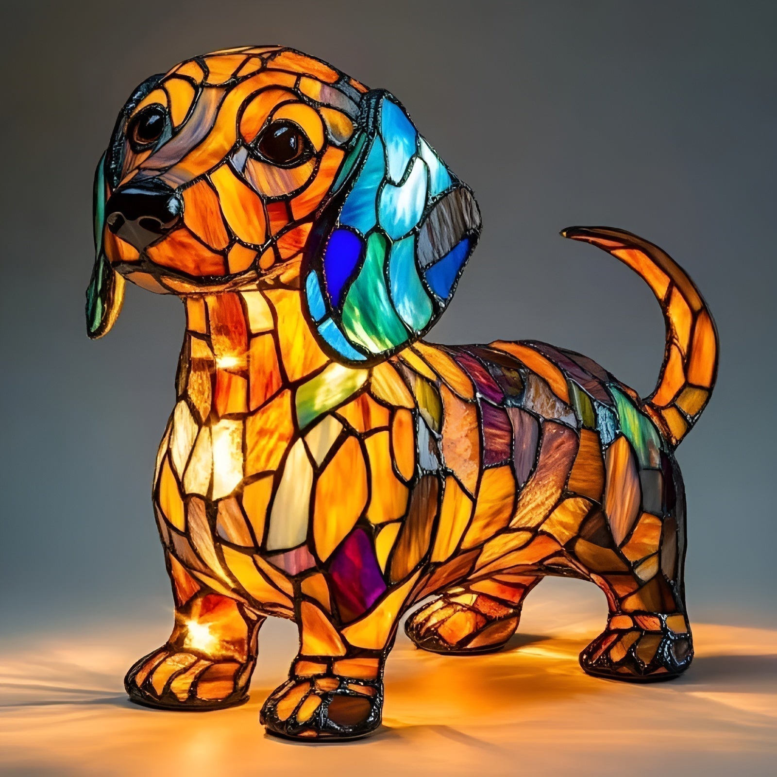 Lampada notturna a LED a forma di animale "Lampada a forma di cagnolino | Pip", luce decorativa artigianale CasaBellaItalia