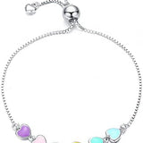 Bracciale regolabile in argento sterling con impronta di zampa di cane