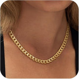 Collana di Collegamento Cubano Spessa | Oro