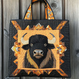 Borsa in Tessuto Trapuntata Bisonte Pelle di Ferro