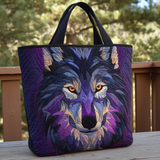 Borsa a Tracolla Trapuntata Lupo Mosaico