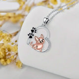 Collare per cani Amistoso a Cuore in Oro Rosa