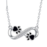 Collana con Catena di Amore Infinito e Zirconia