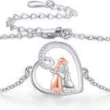 Bracciale regolabile di amicizia a tema canino