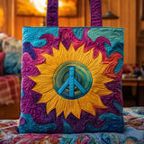 Borsa a Tracolla Trapuntata con Girasole Hippie