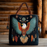 Borsa in Tessuto Trapuntata Aquila Calva della Tribù