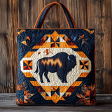 Borsa a Tracolla Trapuntata Bisonte Errante Dorato