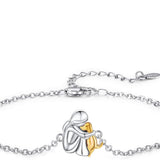 Bracciale regolabile di amicizia a tema canino