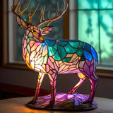 Lampada da tavolo con tema cervo