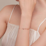 Bracciale regolabile in argento sterling con impronta di zampa di cane