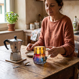 Tazza artigianale con design di chitarra in 3D