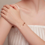 Bracciale regolabile in argento sterling con impronta di zampa di cane