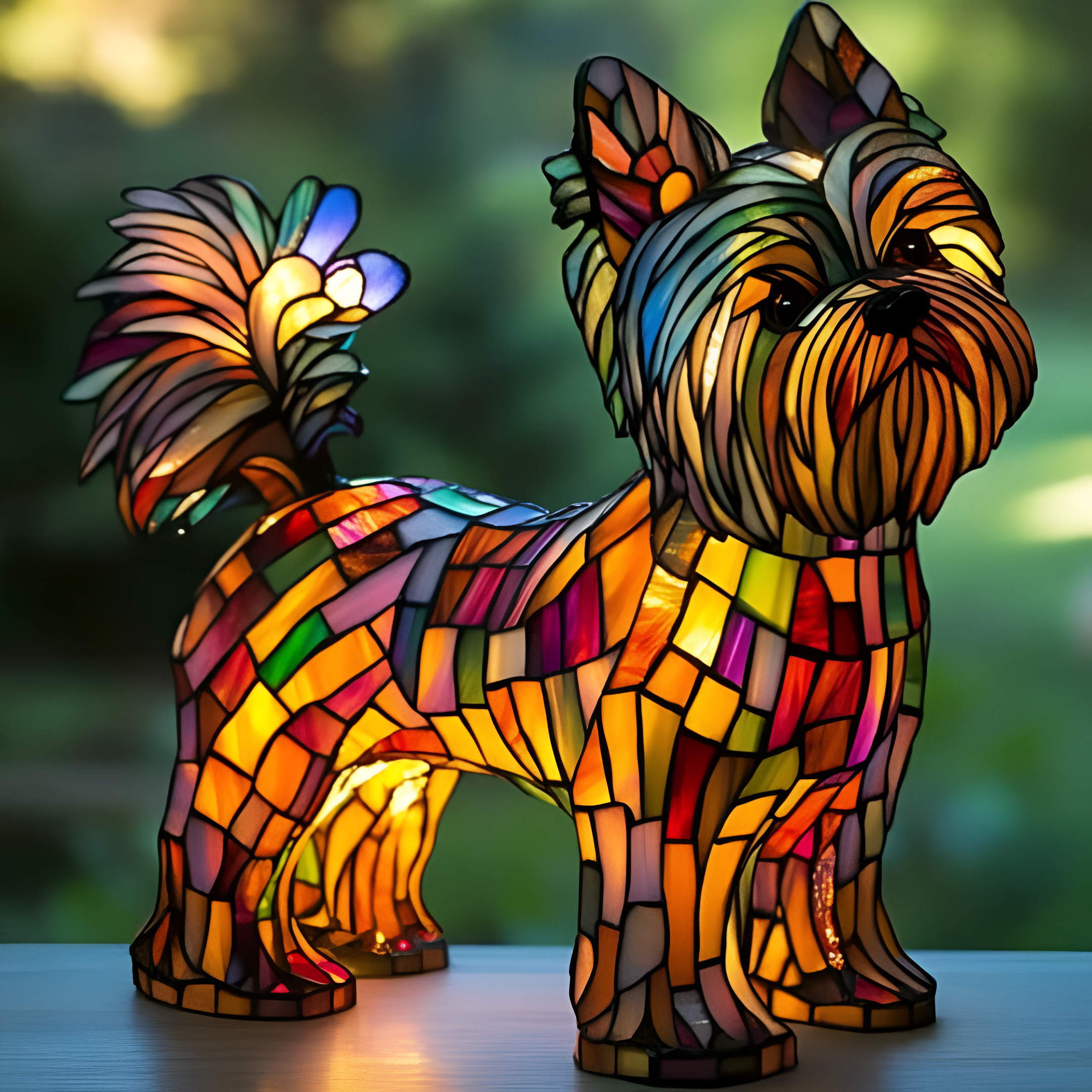 Lampada notturna a LED a forma di animale "Bibi | Lampada magica a forma di cane", luce decorativa artigianale CasaBellaItalia