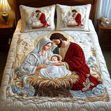 Set di lenzuola imbottito a 3 pezzi - Magia di Babbo Natale