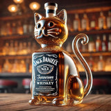Gatto Bottiglia di Whisky