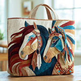 Borsa in Tessuto Trapuntata Cavallo Nativo