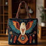 Borsa a Tracolla Trapuntata Aquila Tribale