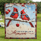 A Piece Of My Heart Lives In Heaven Art Quilt Hanging
