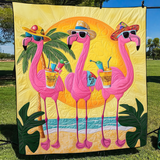 Adorable Flamingo Blanket