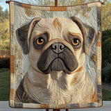 Adorable Pug Blanket