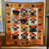 Adorable Pug Blanket