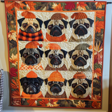 Adorable Pugs Blanket