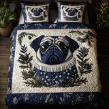 Arctic Pug 3-Piece Bedding Set