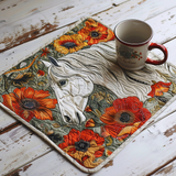 Tovaglietta Quilted Cavallo Artistico in Fiore