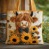 Borsa Patchwork – Mucca di Montagna e Girasoli
