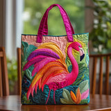 Borsa a Tracolla Trapuntata – Fenicottero Arcobaleno