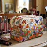Bloom Garden - borsa per il trucco trapuntata