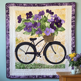 Blooming Ride - opera in tessuto artistico