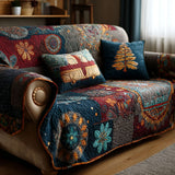 Boho Whispers - copridivano trapuntato
