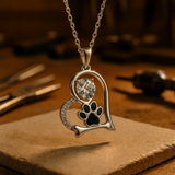 Collarino di Impronta Sentita con Zirconia - Per Amanti dei Cani