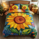 Bright Sunflower Delight 3-Piece Bedding Set
