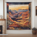 Canyon Twilight Splendor Art Quilt Hanging