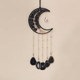 Lunya - Cattura Sole in Obsidiana e Agata con Albero della Vita