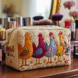 Chicken Joy - borsa per il trucco trapuntata
