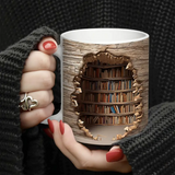 Tazza 3D della Biblioteca Reattiva al Calore