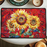 Tovaglietta Trapuntata Girasole Cremisi