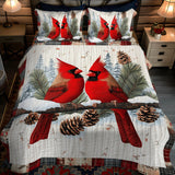 Crimson Winter 3-Piece Bedding Set