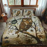 Delightful Owl 3-Piece Bedding Set