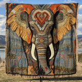 Coperta intrecciata Elefanttisafari
