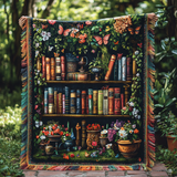 Coperta intrecciata Kukkainen per libreria