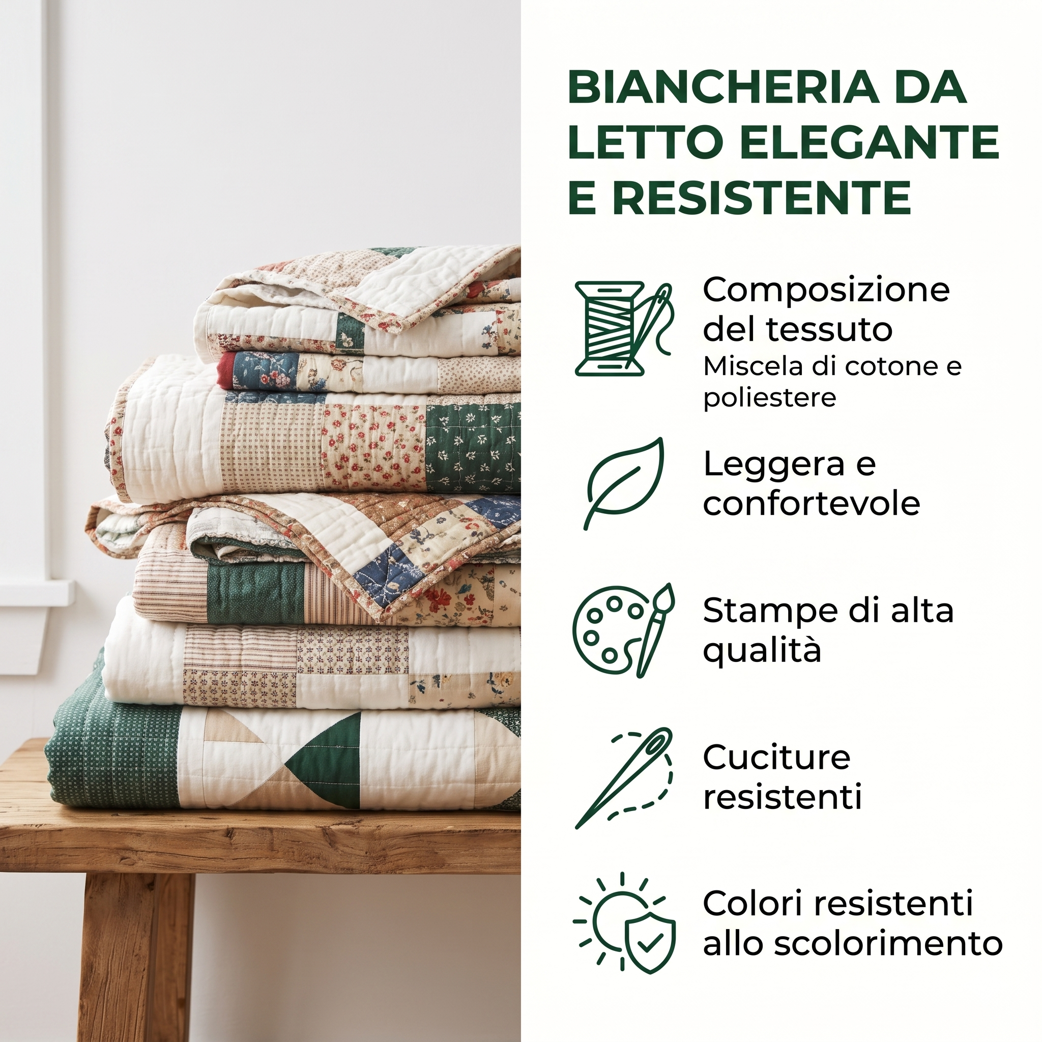 Istruzioni per la cura - Set di biancheria da letto