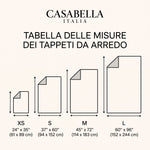 Guida alle taglie del tappeto - CasaBella Italia